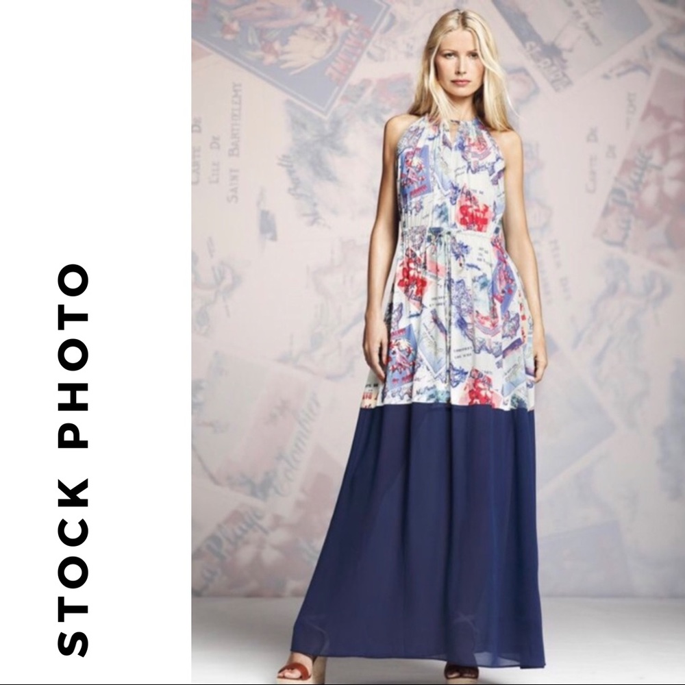 EUC Peter Som Halter Maxi Dress, Large